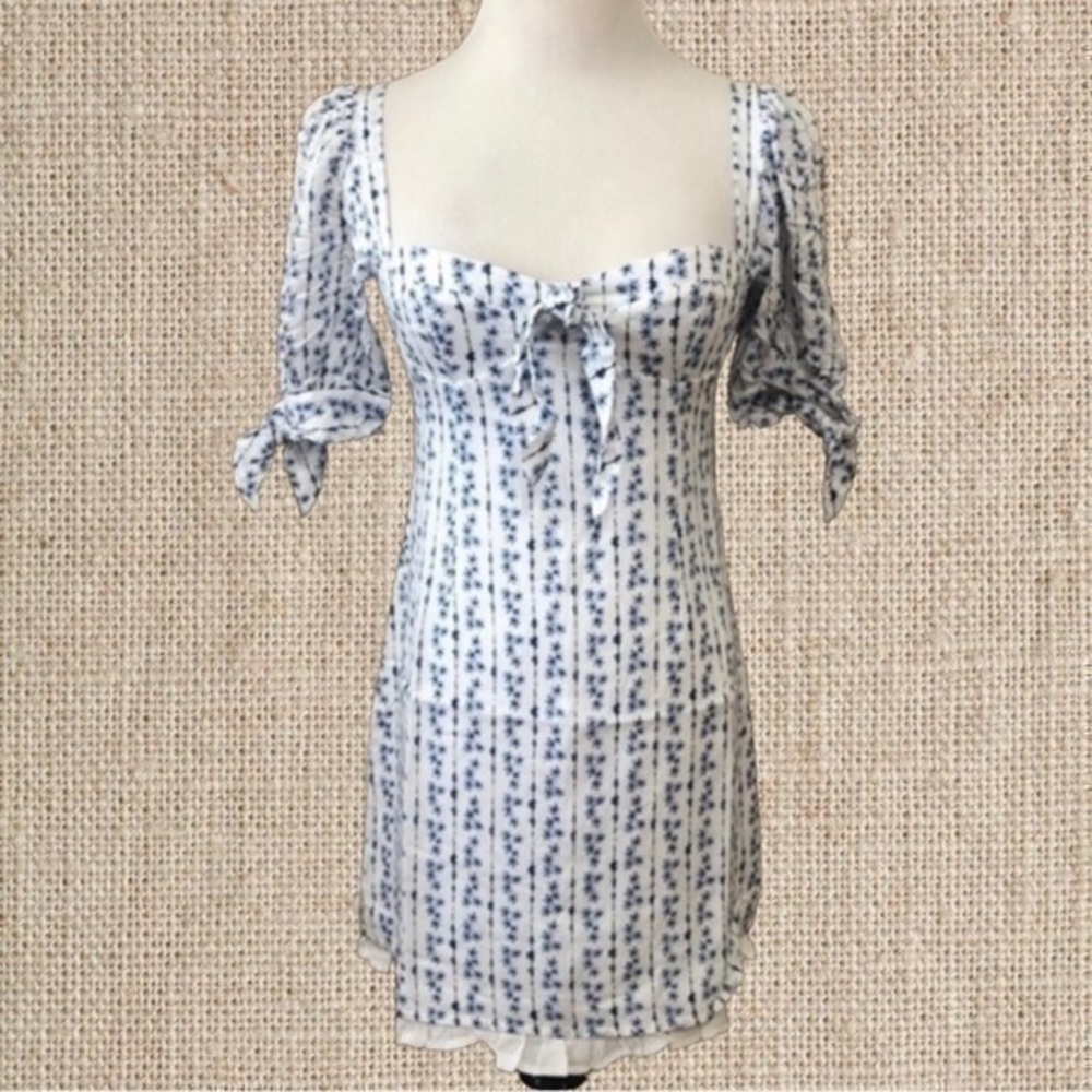 Skylar + Madison Blue Flora Mini Dress